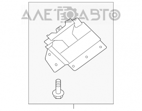 Подушка безопасности airbag пассажирская в торпеде Nissan Altima 13-18