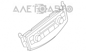 Управление климат-контролем Nissan Altima 13-15 manual затерта накладка