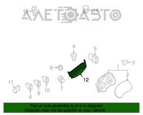 Управление климат-контролем Nissan Altima 13-15 manual затерта накладка
