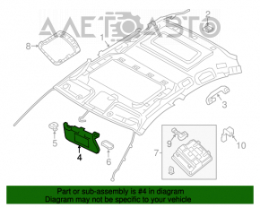 Capota stângă S SV SR Nissan Altima 13-18 gri