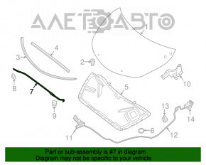 Опора упор капота Nissan Altima 13-18