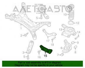 Maneta transversală spate dreapta Nissan Altima 13-18, pentru înlocuire.