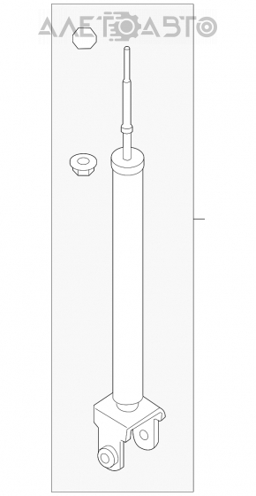 Амортизатор задний правый Nissan Altima 13-18 новый OEM оригинал