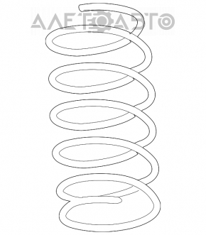 Пружина передняя правая Nissan Altima 13-18 жесткость роз. 2 красный