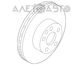 Placă de frână spate dreapta Nissan Altima 13-18, 9 mm.