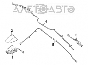 Antena radio aripa Nissan Altima 13-18