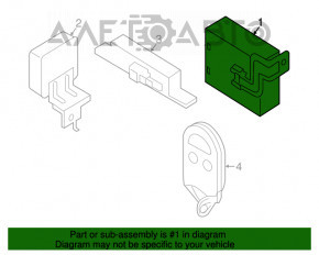 KEYLESS ENTRY CONTROL MODULE Nissan Altima 13-18 5WK4 8775 2496 AD