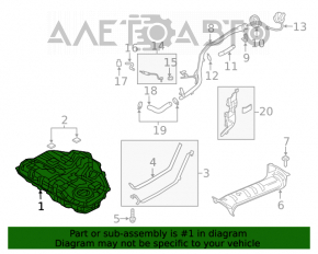 Топливный бак Mazda 6 13-21 2.5 usa