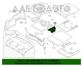 Buzunarul portbagajului stâng Mazda 6 13-21