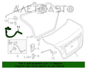 Петля крышки багажника левая Nissan Altima 13-18