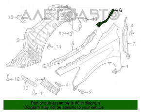 Garnitura stergator parbriz stanga Nissan Altima 13-15