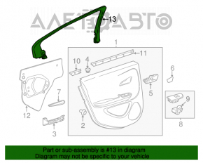Рамка двери внутренняя задняя левая Chevrolet Volt 11-15