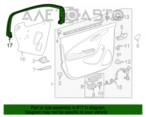 Cadru ușă interioară față stânga Chevrolet Volt 11-15