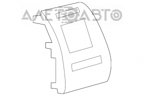 Conducta de aer stânga Toyota Prius V 12-17 gri închis