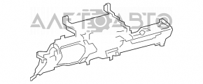 Partea de jos a torpilei Toyota Prius V 12-17 este de culoare gri închis.