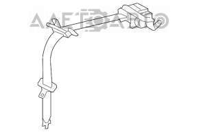 Centura de siguranță centrală spate pentru Toyota Prius V 12-17, culoare bej