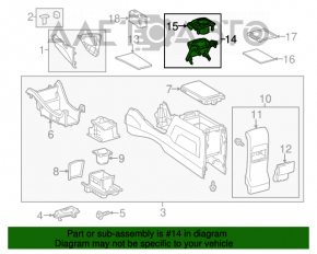 Maneta de schimbare a vitezelor pentru Toyota Prius V 12-17