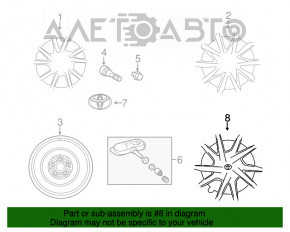 Колпак колесный R16 Toyota Prius V 12-17 под покрас