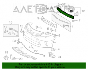 Amplificatorul de bara fata pentru Toyota Prius V 12-14, post-restilizare