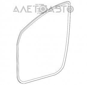 Garnitura de ușă pentru deschiderea ușii din față, dreapta, Toyota Prius V 12-14, gri închis.