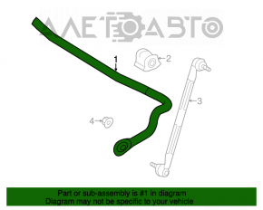 Stabilizatorul frontal Toyota Prius V 12-17