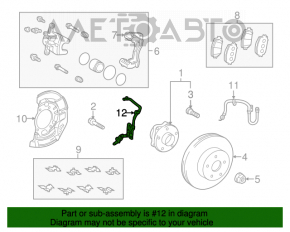 Senzor ABS dreapta fata Toyota Prius V 12-17