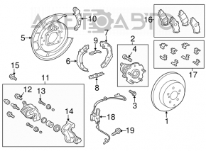 Suport spate dreapta Toyota Prius V 12-17