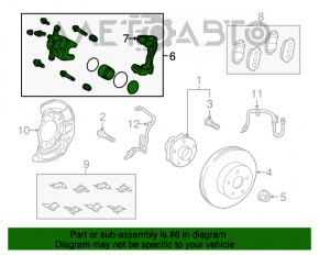 Suport dreapta față Toyota Prius V 12-17