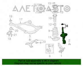 Amortizorul frontal stânga Toyota Sienna 04-10