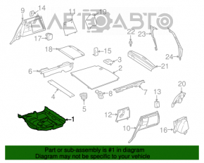 Поддон багажника Mercedes W164 ML