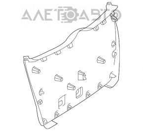 Обшивка двери багажника нижняя Mercedes W164 ML беж