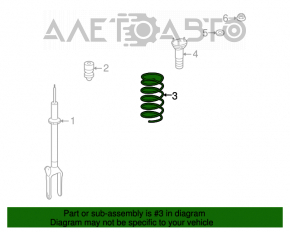 Пружина передняя левая Mercedes W164 ML W251 R