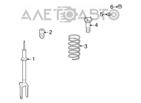 Arcul frontal dreapta Mercedes W164 ML W251 R