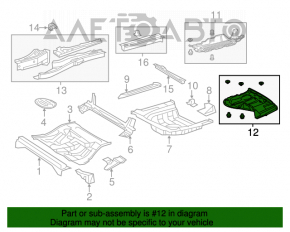 Protecția spate pentru Toyota Camry v50 12-14 SUA este zgâriată și ruptă