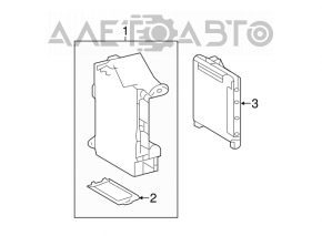 Blocul de siguranțe subtorpedou asamblat cu MPX Toyota Camry v50 12-14 SUA