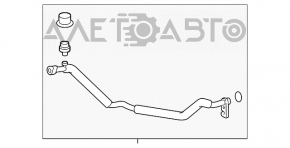 Трубка кондиционера компрессор-печка вторая Toyota Prius V 12-17