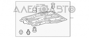 Protecție pentru partea de jos, față, stânga, Toyota Prius 30, 10-15