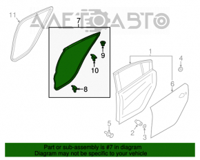 Garnitură ușă spate stânga Mazda 6 13-17