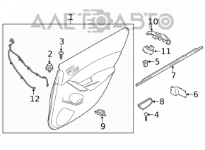 Element de comandă ridicare geam spate dreapta Mazda 3 14-18 BM