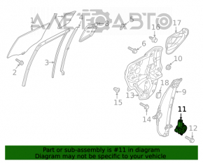 Geam electric cu motor fata dreapta Mazda 6 13-21