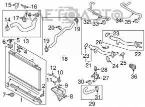 Radiator de răcire apă Mazda 6 13-21 2.0 2.5 nou aftermarket KOYORAD