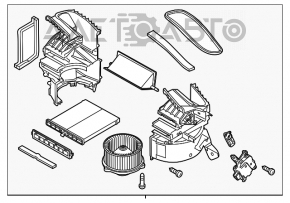 Печка в сборе Mazda 6 13-15 дорест