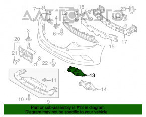 Capacul de protecție pentru farul de ceață stânga Mazda 6 13-21