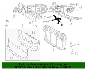 Bara de blocare a capotei Mazda 6 13-21