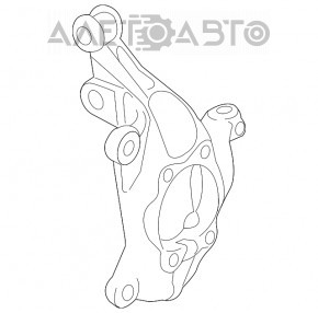 Capacul frontal stânga Mazda 6 13-17 cu șurubul senzorului ABS rupt