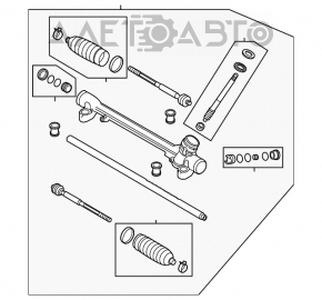 Рейка рулевая Mazda 6 13-17 usa
