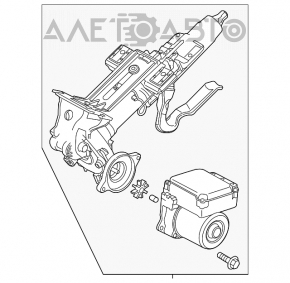 Рулевая колонка с электроусилителем Mazda 6 13-17 usa
