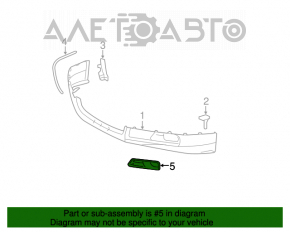 Grila bara de protecție stânga Toyota Camry v40 SE sub PTF