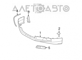 Grila bara de protecție stânga Toyota Camry v40 SE sub PTF