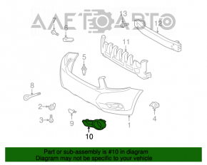 Cadru dreapta pentru farul de ceață Toyota Highlander 08-10, nou, original